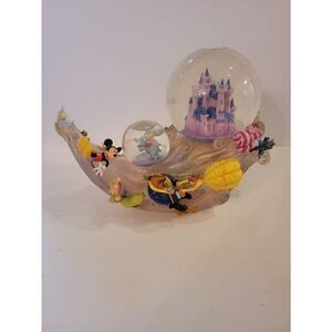 Disney Kid's Multi Character Wave Light Up Musical Double Snow Globe